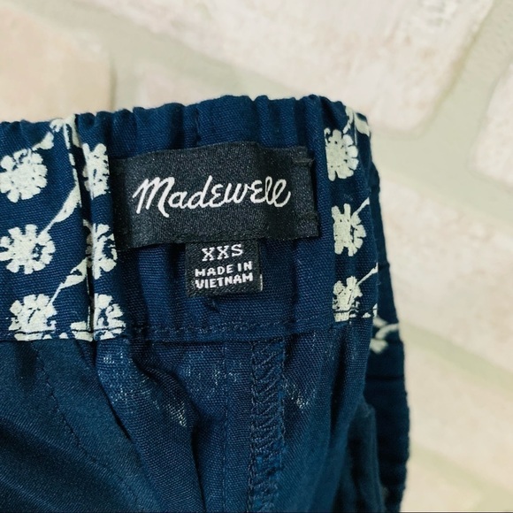 Madewell Drapey Pull on Shorts in Vine Floral Size XXS - Picture 7 of 9